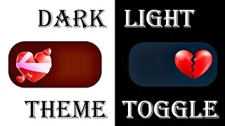 Красивый переключатель на CSS/HTML | Light/Dark Theme Toggle with using only HTML CSS  #html #css