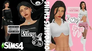 Sims 4 Twins Makeover 👯 | Riley 💖 vs Rory 🖤 | The Sims 4 CAS + All Outfits ✨