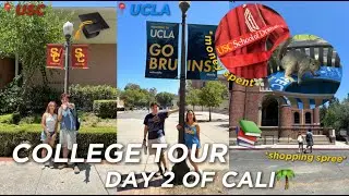 COLLEGE TOUR | DAY 2 OF CALIFORNIA | usc & ucla campus tour!