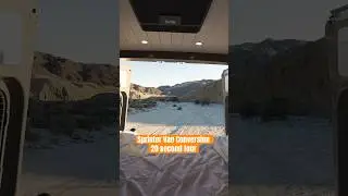 20 sec tour of this Sprinter Van Conversion's interior! #vanlife #vanconversion #4x4 #van