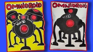 Making THE INCREDIBLES OMNIDROIDS Game Book🤖😱( +Omnidroid V.X10 Squishy) Full Game..Omnidroids Robot
