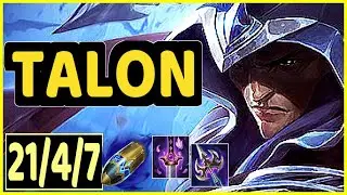 TALON VS EVELYNN - 21/4/7 KDA JUNGLE GAMEPLAY MASTER I