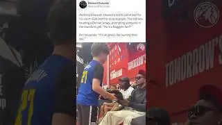 Ant's response to signing for a Nuggets fan 😅