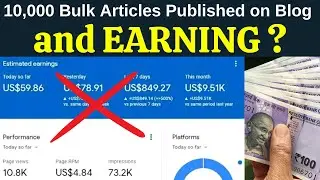10,000 Bulk Articles Published on WordPress Website (Here is the Result after 1 year)