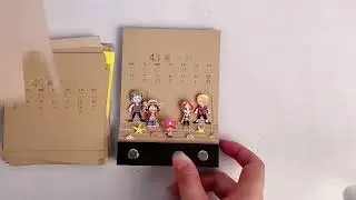 Omoshiroi Block#3d note notebook#anime figure#One Piece#3D notepad#calendar note paper#gift for kids