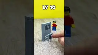Level 1 VS Level 999 LEGO YouTube Button&hellip; #lego #shorts