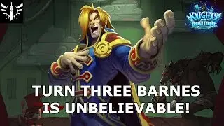 Turn Three Barnes is Unbelievable! - [Hearthstone: Knights of the Frozen Throne]