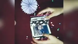A LITTLE SCRAP BOOK/Couple photo gift box/easy to make