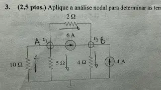 Exercício leis de kirchhoff. Analise nodal
