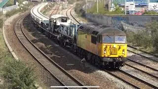 (4K) Colas Rail 56302 + 56092 + 66846 & 70808 Engineering Trains @Taunton & Fairwater Yard 18.04.21