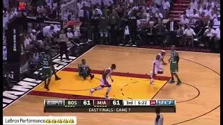 2012 ECF Game 7 LeBron James 31PTS 12REB 2AST TAKEOVER IN 4th QUARTER TO CLOSE OUT THE CLUTCH GAME