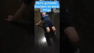 Men's gymnasts' shoulders do weird things #gymnast #gymnastics #shorts #flexible #flexibility