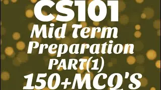 CS101 Mid Term Preparation 2023 | CS101 Objective |CS101 Midterm exam preparation spring 2023 #cs101