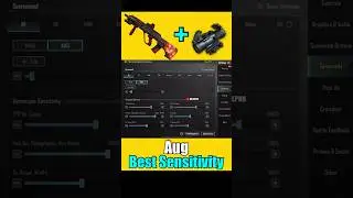 Aug Advance Sensitivity 🔥☑️ #pubgmobile #shorts
