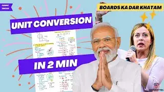 UNIT CONVERSION in 2 Min | BEST for Class 12 Boards | Full NCERT Covered | MathsBytes
