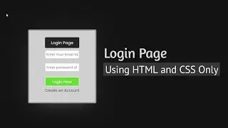 How to make Login Page using Html & Css | Responsive Login Page with source code