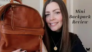 BEST LEATHER BACKPACK | Madewell Lorimer Mini | Small Bag Review | Womens Backpack