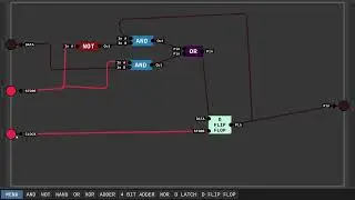 Digital Logic Sim. BUILDING A COMPUTER ( part 2 ) How to make 4-bit and 8-bit registers.