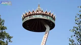 EFTELING - PAGODE ONRIDE HD POV - PANORAMA OBSERVATION TOWER - INTAMIN FLYING ISLAND - AMAZING VIEWS