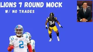 DETROIT LIONS FULL 2025 7 ROUND MOCK DRAFT w/ No Trades