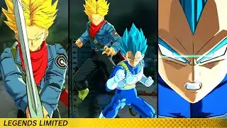 (2022) Dragon Ball Legends - New LF Tag Trunks & Vegeta FULL Moveset & Gameplay