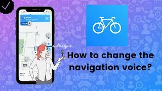 How to change the navigation voice on Bikemap?