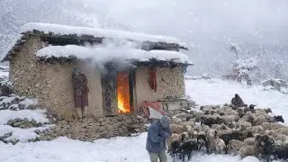 Surviving Shepherd Life in One Of The Coldest Regions Of Nepal |A Snowy Freezing Winter Village intr