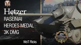 Hetzer - 3000 Damage - Raseiniai Heroes Medal #12 World of Tanks