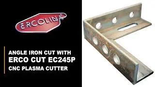 Clean cuts in Angle Iron with the Ercolina EC245P-CNC.⚡