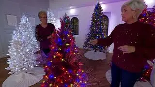Pre-Lit Christmas Tree with Color Flip LEDs by Kim Gravel on QVC