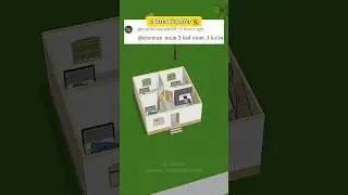 20 by 20 3bedroom house plans 🏡 #erarman #houseplans #simplehomeplan #homedesign #cutehouse