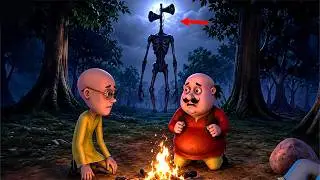 motu patlu new episode 2025 रात 1 बजे जंगल में Siren Head से आमना-सामना | मोटू पतलू