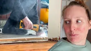 Ripping apart our floors (an unexpected accident ⚡️🔌⚡️)