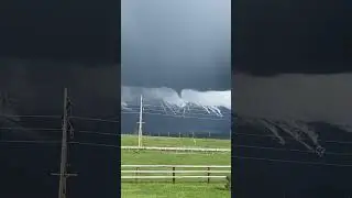Rare mountain tornado in NW Montana #tornado #montana #thunderstorm