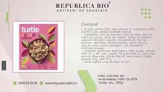 Inele colorate din multicereale FARA GLUTEN Turtle, bio, 300g