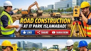 🚧IT Park Islamabad road construction in on work #it #construction #smca #islamabad #youtubeshorts 