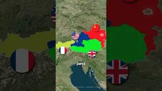 Как Австрия была разделена на 4 части после Второй мировой войны #ww2 #history
