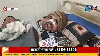 Dabra - यात्रियों से भारी बस तेज रफ्तार के कारण पलटी,
