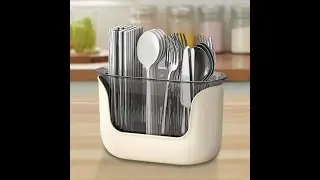 Kitchen Spoon Chopstick Storage Silverware Drying Drain Basket Cutlery Holder 3 Compartment Flatware