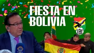 FIESTA EN BOLIVIA, DESPUÉS DE GANAR A COLOMBIA