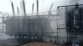 Fire Safety Valve Check Before Charging The Transformer. #transformers #substation