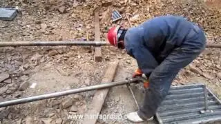 Hanfa Full Hydraulic Core Drilling Rig In Working Site
