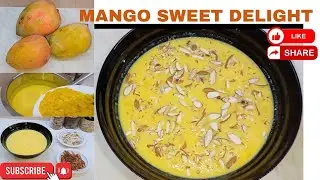 MANGO DELIGHT RECIPE -AAM KA MEETHA🥭🥭😋 | MANGO SEASON FINLAND Easy Dessert | @ INDIANS IN FINLAND-AF