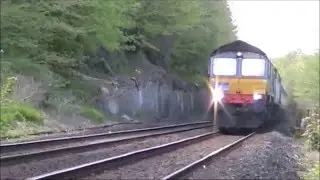 DRS 66425 & FL 47830 DIT 5V47 Kilmarnock to Derby GW Stock move