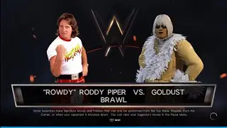 Roddy Piper vs Goldust Backlot Brawl WrestleMania12. Part 1. WWE 2K22