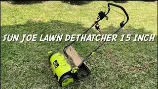 Sun Joe Lawn Dethatcher 15 inch Dethatcher part 2 Review 2022 #grass #lawn #sunjoe