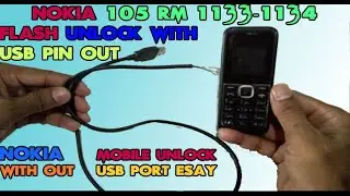 How TO Flash Unlock Nokia Mobile Without USB Port |Nokia 105 rm 1133 / 105 rm 1134 usb pinout