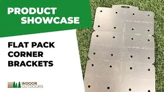 Flat Pack Sheet of Universal Corner Brackets in Galvanized Steel