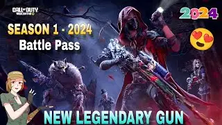 😱Season 1' 2024 Battle Pass Character & Guns & New Lucky Draw! Character + New Legendary Guns' Codm🔥
