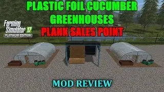 FS17 - Plastic Foil Cucumber Greenhouses & Plank Sales Point 